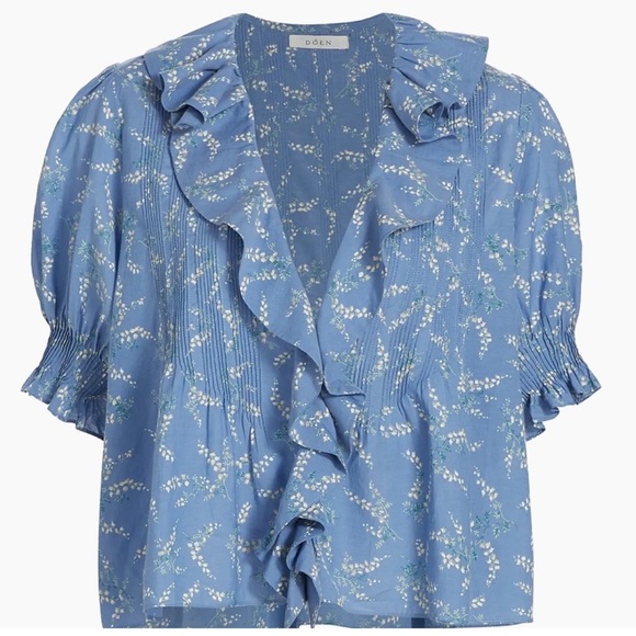 NWOT Doen Henri Top Bluebell Ballad Size S - Picture 8 of 8